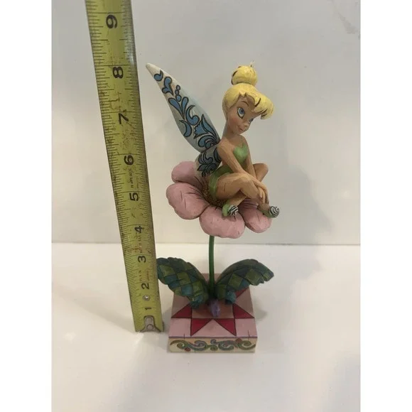 Jim Shore Tinkerbell Figurine Sitting Pretty Disney Showcase Collection Enesco - Picture 6 of 7